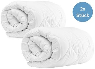 Komfortec Kunstfaserbettdecke,Bettdecken für Sommer und Winter, Ganzjahresdecke, Füllung: Polyester, Bezug: Mikrofaser, 135x200 cm, 155x220 cm und weiteren Größen, allergiker geeignet