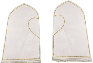 Lale Collection® Orientteppich Pärchen Gebetsteppich Herz Schwarz weiß dünn Islam Muslim Seccade, Teppich