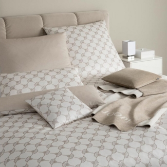 JOOP! 'Cornflower Double' Kissenbezug, Mako-Satin, Light Cream, 80x80 cm
