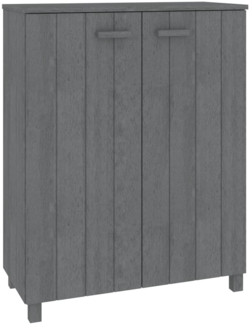 vidaXL Schuhschrank HAMAR Dunkelgrau 85x40x108 cm Massivholz Kiefer 340518