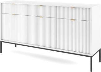 AX LIVING Sideboard mit Schubladen Eternas KSZ154 154 cm Modern Weiß