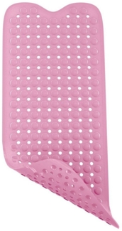Intirilife Badematte, Rutschsichere Badewannenmatte in Pink, Kunststoff, Hautsensitive BPA-freie schimmelresistente Duschmatte