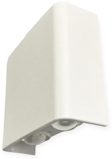 LED Wandleuchte 4W | IP65 Schutzart | CCT Wandleuchte einstellbare Farben 3000-6400 K | 360lm, Weiß