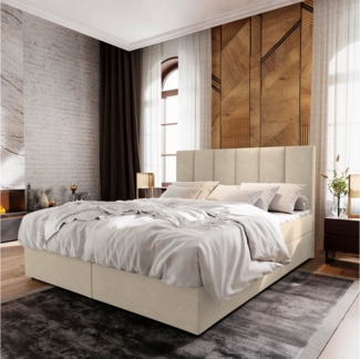 Masseno Boxbett MERIL 140x200 cm mit Bonell Matratze und Topper