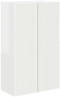 vidaXL TV-Wandschrank Hochglanz Weiß 59,5 x 31 x 100 cm Holzwerkstoff 892373