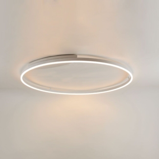 s.luce LED Ring Wandlampe & Deckenleuchte Dimmbar modern rund Weiß Ø 100cm
