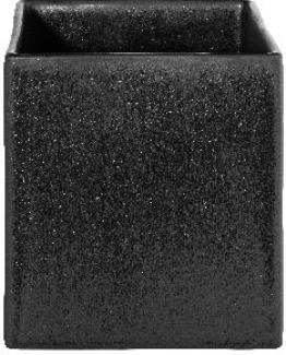 ASA Selection Übertopf Black Iron, Blumentopf, Steingut, Schwarz matt, 12 x 12 cm, 4603174