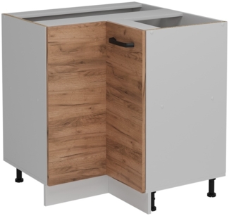 Eckunterschrank R-Line Goldkraft Eiche 75.6 cm ohne Arbeitsplatte Vicco