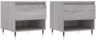 Couchtische, Sofatische 2 Stk. Grau Sonoma 50x46x50 cm Holzwerkstoff