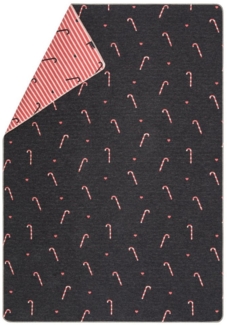 Wohndecke Silvretta 'Zuckerstange' 140 x 200 cm Anthrazit, DAVID FUSSENEGGER