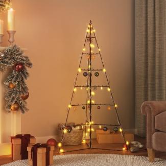 vidaXL Metall-Weihnachtsbaum für Dekorationen Schwarz 140 cm 359601