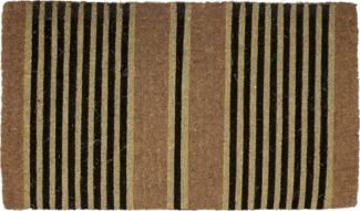 Entryways Handgewebte Kokos Fußmmatte 60cm x 40cm Beige / Gestreift 1225