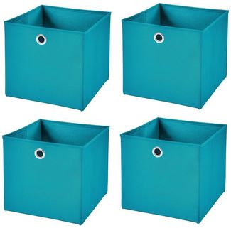 StickandShine Faltbox 4er SET 28 x 28 x 28 cm ohne Deckel – perfekt für KALLAX - 19 Farben