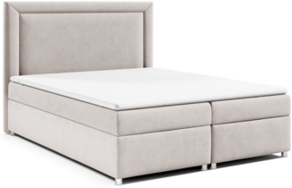 Best for Home Boxspringbett mit Bettkasten Trinity K3 Bonell-Matratze inkl. 7 cm Topper (Polsterbett Doppelbett Boxbett mit gepolstertes Kopfteil, versch. Größen, 140x200 160x200 180x200 200x200 cm), Handwerksqualität