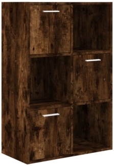 vidaXL Lagerschrank Räuchereiche 60x29,5x90 cm 815453