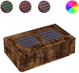 vidaXL Couchtisch mit Infinity-LED Räuchereiche 116x69x40 cm 3284060