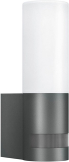 Steinel LED-Außenwandleuchte L 605 S anthrazit, mit 180°-Infrarot-Sensor, 3000 K warmweiß, 729 lm, Opalglas, Aluminium