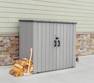 Lifetime Kunststoff Geräteschrank | Dunkelgrau |