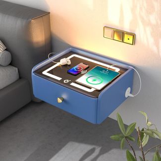 Hängender Nachttisch mit Ladefunktion LED-Beleuchtung für junge Leute