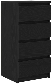 vidaXL Sideboard Schwarz Eichen-Optik 37,5x35x76 cm Holzwerkstoff 861752