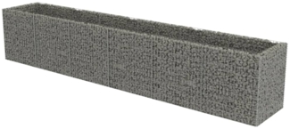 vidaXL Gabionen-Hochbeet Verzinkter Stahl 540×90×100 cm 143554