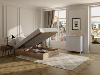 Bettgestell HESTIA von DREAMEA PLAY - Eichefarben - 160x200 cm