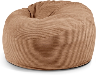 Schaumstoffsitzsack ‘OM 110‘, Bezugstoff - Waves, 100% Polyester, Sand, 75x110x110 cm.
