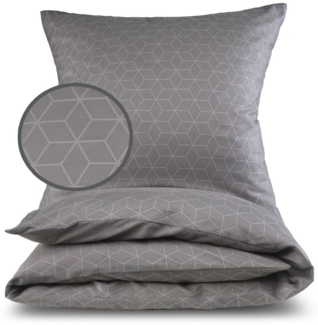 Malika Bettwäsche 2x 135x200 + 2x 80x80 cm atmungsaktiver Bettbezug, Präge Designs, Mikrofaser, 4 teilig, Für Allergiker geeignet, pflegeleicht, angenehm weicher Stoff