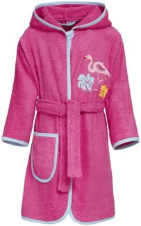 Playshoes Frottee-Bademantel Flamingo pink|122/128