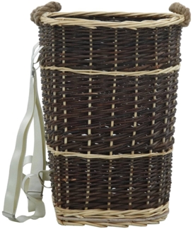 vidaXL Holzkorb mit Trageriemen 44,5×37×50 cm Natur Weide 286973