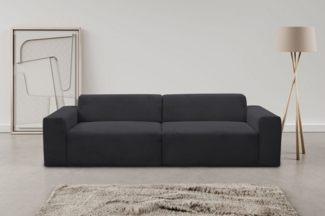 WERK2 Sofa Zeus 3-Sitzer, Big-Sofa, Breite 256cm, Tiefe 105cm, modern und bequem, Curvy Trend 3-Sitzer mit urbaner Optik