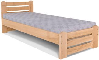 Marior HOME COUNTRY Einzelbett, 90x200, Buchenholz, Unbehandelt