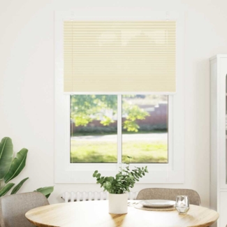 vidaXL Plissee Creme 90x150 cm Stoffbreite 89,4 cm Polyester 4015294