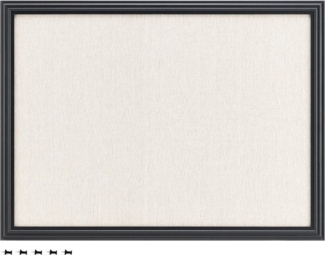 Navaris Memoboard Memoboard mit Leinenoberfläche - 58x43cm - inkl. Stecknadeln, (1-tlg)