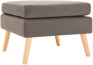 vidaXL Fußhocker Taupe Stoff 288741