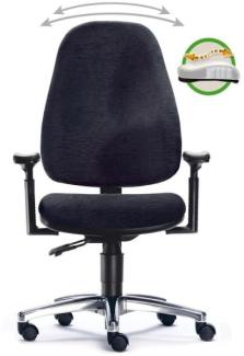 Sitwell Steifensand AG Bürodrehstuhl Lady Fitness m. Armlehne Alu-Fußk