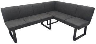 HTI-Living Eckbank Esszimmerbank 192 x 152 cm (Stück, 1-St, 1 Eckbank), Sitzbank Polsterbank Kunstlederbezug Metallgestell
