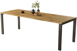 Esstisch "Garant" 130-265cm ausziehbar, erweiterbar, Metallgestell Küchentisch (Artisan Eiche)