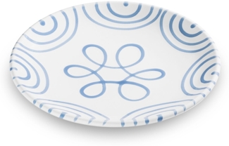 Gmundner Keramik Blaugeflammt, Dessertteller Cup (Ø 20cm)