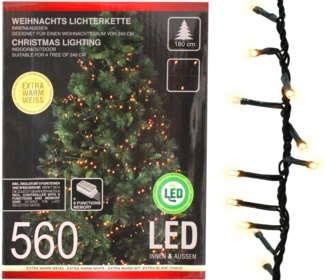 Lichterkette 560 LED 8 Funktionen innen u. außen Beleuchtung