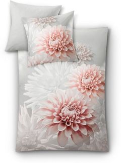 Kleine Wolke Bettwäsche Dalie, Mako-Satin, 2 teilig, mit floralem Dessin