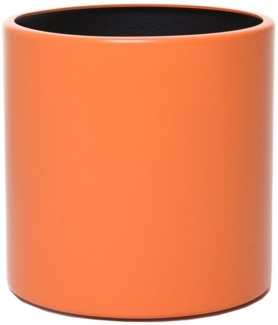 VIVANNO Blumentopf Aluminium NEW RONDO Rund - Orange Matt (1 St), 25x25 cm