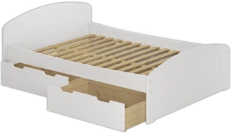 Doppelbett 160x200 3 Bettkasten Rollrost Matratze Seniorenbett Zubehör wählbar V-60.50-16WRollrost inkl.