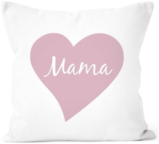 SpecialMe Dekokissen Kissen-Bezug Herz Mama Inschrift Geschenk für Mutti Muttertag Weihnachten Geburtstag Ostern SpecialMe®