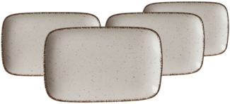 Ritzenhoff & Breker Casa Platte 24x15,5 cm 4er Set beige - DS