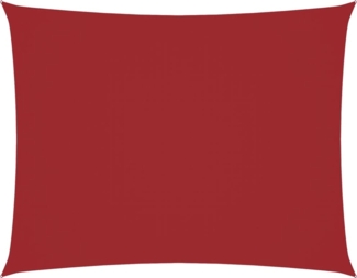 vidaXL Sonnensegel Oxford-Gewebe Rechteckig 4x5 m Rot 135656