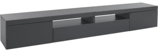 TV-Board >Caserta< in Anthrazit matt - 240x35x40cm (BxHxT)