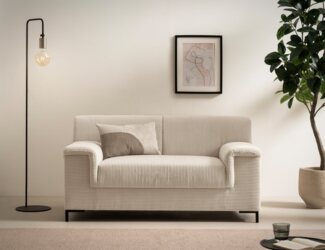 INOSIGN 1,5-Sitzer Jamie 2 B/T/H: 144/81/76 cm, auch in Cord, zeitlos, modern, mit komfortablem Federkern