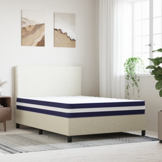 vidaXL Matratze Taschenfederkern Mittelfest 140x200 cm 372853