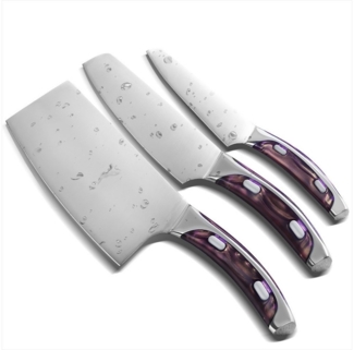Home safety Messer-Set 3tlg.Küchenmesser Kochmesser Obstmesser Set (set, 3-tlg)